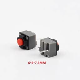 10-100Pcs 6*6*7.3 Kailh square silent micro switch Mute switch can replace a rectangle micro switch 8 millions lifetime