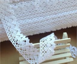 5Yard/Lot 25mm White Beige Cotton Lace Hometexile Cloth Wrap Knitting Embellishments DIY Patchwork Craft Lace Trims scrapbooking