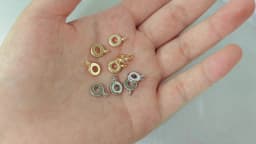 (2350)20PCS 8x11MM 24K Gold Color Plated Brass Charms Pendants Connector High Quality Diy Jewelry Accessories