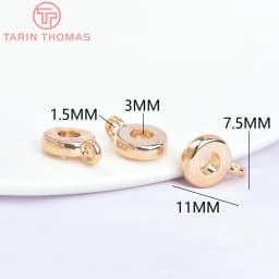 (2350)20PCS 8x11MM 24K Gold Color Plated Brass Charms Pendants Connector High Quality Diy Jewelry Accessories