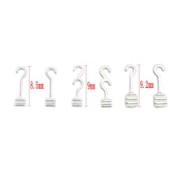 10Pcs Dental Sliding Crimpable Hooks Long Right/Left Dental Orthodontic Hook Dental Curved Crimpable Hook