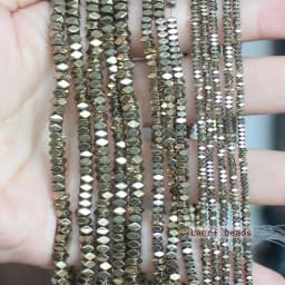 Natural Hematite Plated color Faceted Rectanger1x2/2x3/2x4mm Loose beads,For DIYJewelry making! Mixed wholesale for all items !