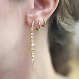 925 Sterling Silver Ear Needle Crystal Long Chain Tassel Stud Earrings For Women Female Party Wedding Jewelry Gift