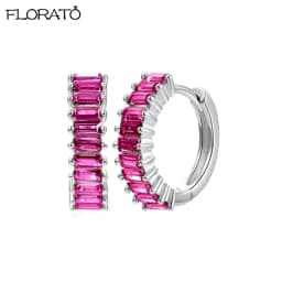 13mm Crystal Hoop Earrings for Women 925 Sterling Silver Needle Zircon Huggie Small Earrings Hoop Trend Piercing Jewelry Gifts