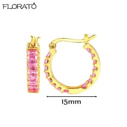 13mm Crystal Hoop Earrings for Women 925 Sterling Silver Needle Zircon Huggie Small Earrings Hoop Trend Piercing Jewelry Gifts