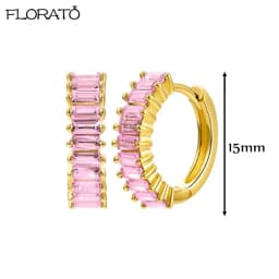 13mm Crystal Hoop Earrings for Women 925 Sterling Silver Needle Zircon Huggie Small Earrings Hoop Trend Piercing Jewelry Gifts