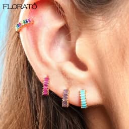 13mm Crystal Hoop Earrings for Women 925 Sterling Silver Needle Zircon Huggie Small Earrings Hoop Trend Piercing Jewelry Gifts