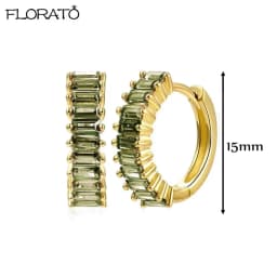 13mm Crystal Hoop Earrings for Women 925 Sterling Silver Needle Zircon Huggie Small Earrings Hoop Trend Piercing Jewelry Gifts