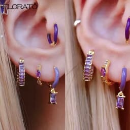 13mm Crystal Hoop Earrings for Women 925 Sterling Silver Needle Zircon Huggie Small Earrings Hoop Trend Piercing Jewelry Gifts