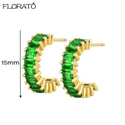 13mm Crystal Hoop Earrings for Women 925 Sterling Silver Needle Zircon Huggie Small Earrings Hoop Trend Piercing Jewelry Gifts