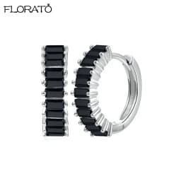 13mm Crystal Hoop Earrings for Women 925 Sterling Silver Needle Zircon Huggie Small Earrings Hoop Trend Piercing Jewelry Gifts