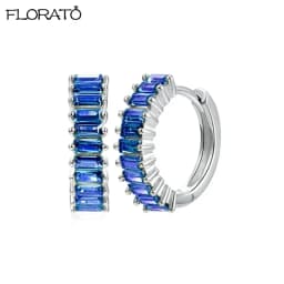 13mm Crystal Hoop Earrings for Women 925 Sterling Silver Needle Zircon Huggie Small Earrings Hoop Trend Piercing Jewelry Gifts