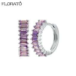 13mm Crystal Hoop Earrings for Women 925 Sterling Silver Needle Zircon Huggie Small Earrings Hoop Trend Piercing Jewelry Gifts