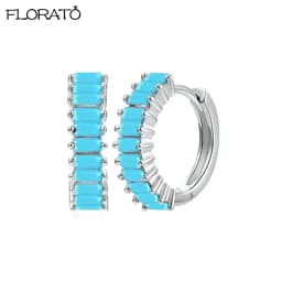 13mm Crystal Hoop Earrings for Women 925 Sterling Silver Needle Zircon Huggie Small Earrings Hoop Trend Piercing Jewelry Gifts