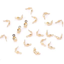 14K Gold Filled Thread Clip Buckles 2 Holes Thread Clasps Beads&Pearl Hooks For Bracelet Necklace Making DIY Jewelry Findings