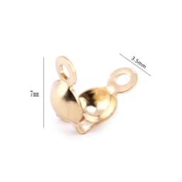 14K Gold Filled Thread Clip Buckles 2 Holes Thread Clasps Beads&Pearl Hooks For Bracelet Necklace Making DIY Jewelry Findings