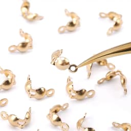 14K Gold Filled Thread Clip Buckles 2 Holes Thread Clasps Beads&Pearl Hooks For Bracelet Necklace Making DIY Jewelry Findings