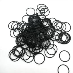 50Pcs NBR O Ring Seal Gasket Thickness CS 1mm OD 3~80mm Nitrile Butadiene Rubber Spacer Oil Resistance Washer Round Shape Black