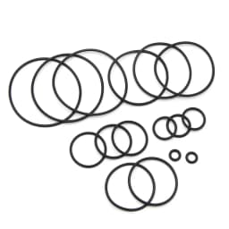 50Pcs NBR O Ring Seal Gasket Thickness CS 1mm OD 3~80mm Nitrile Butadiene Rubber Spacer Oil Resistance Washer Round Shape Black