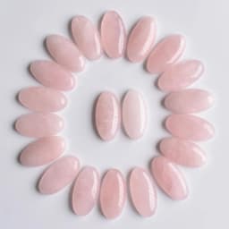 Wholesale high quality natural pink quartz stone Oval cabochon beads for jewelry Accessories making free shipping