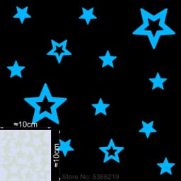 Luminous Stars Wall Stickers Glow in the Dark Moon/Heart/Round Decal for Kids Room Children Bedroom Store Hotel DIY Decoration