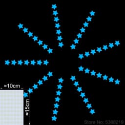 Luminous Stars Wall Stickers Glow in the Dark Moon/Heart/Round Decal for Kids Room Children Bedroom Store Hotel DIY Decoration