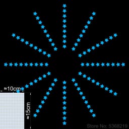 Luminous Stars Wall Stickers Glow in the Dark Moon/Heart/Round Decal for Kids Room Children Bedroom Store Hotel DIY Decoration