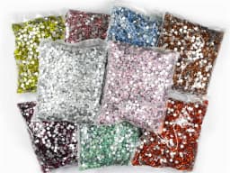 Wholesale Flatback Crystal AB Non Hotfix Rhinestones in Bulk Package SS3-SS20 Clear AB Strass for Nail Art Decoration