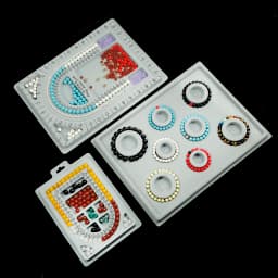 Mix7Style Gray Velvet Flocked Board Beading Jewelry  For DIY Bracelet Necklace Making Organizer Tray Design Craft Measuring Tool