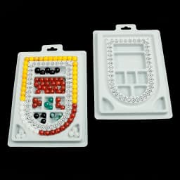 Mix7Style Gray Velvet Flocked Board Beading Jewelry  For DIY Bracelet Necklace Making Organizer Tray Design Craft Measuring Tool