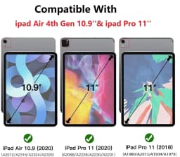 Case For iPad Pro 11 Cover 2018-2022 A2013 A1980 A2228 Lightweight Slim Case Magnet iPad Air 11 2024-2026 Air 5 Air 4 10.9"2020