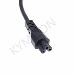 UK BS1363 Mains Plug To IEC C5 3pin Laptop Power Lead Cable PC Monitor Type G Adapter Extension Cord 30CM Black White