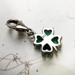 Green Cloverleaf Charms Pendant European Handmade Lucky Jewelry For Ladies & Men New Pure 925 Sterling Silver Gift