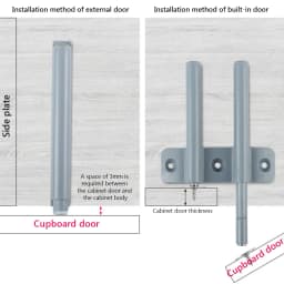 Kitchen Cabinet Catches Door Stop Drawer Damper BuffersSoft Quiet Close with Srews Invisible Handle Home Furniture Hardware