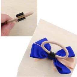 100pcs Rubber Bow Band Base Cabochons Connector For DIY Needlework Elastic Hair Bow Hairpin Jewelry Accessories Making Supplies