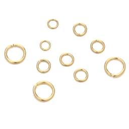 100pcs Stainless Steel Real Gold Color Plating Jump Rings Split Rings for Jewelry Making Supplies DIY Necklace Accessories