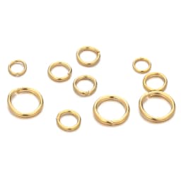 100pcs Stainless Steel Real Gold Color Plating Jump Rings Split Rings for Jewelry Making Supplies DIY Necklace Accessories