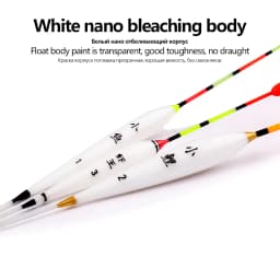 10PCS Floats Nano Bobber+10 Buoy Tubes+1 Bag Hooks River Lake Fishing Fresh Water Pesca Ice Fishing Tools Tackles Accessories