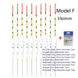 10PCS Floats Nano Bobber+10 Buoy Tubes+1 Bag Hooks River Lake Fishing Fresh Water Pesca Ice Fishing Tools Tackles Accessories