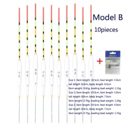 10PCS Floats Nano Bobber+10 Buoy Tubes+1 Bag Hooks River Lake Fishing Fresh Water Pesca Ice Fishing Tools Tackles Accessories