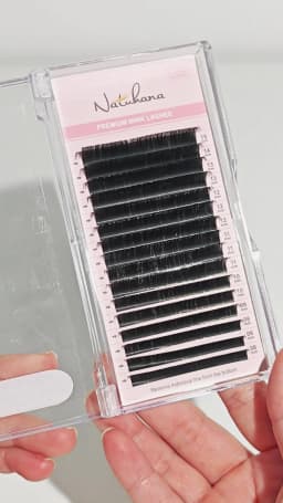 NATUHANA 8-25mm Super Long Length Eyelash Extension Korean PBT False Mink Eyelashes Individual Synthetic Silk Fake Lashes Cilios