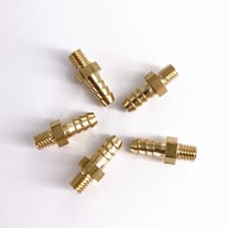 5pcs M4 M5 M6 M8 Metric Male Thread To 3mm 4mm 5mm 6mm 8mm 10mm Hose Barb OD Brass Barbed Pipe Fitting Coupler Connector