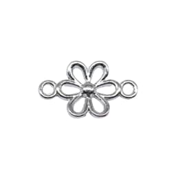 WYSIWYG 40pcs 15x9mm 6 Colors Flower Connector Charms For Jewelry Making DIY Jewelry Findings