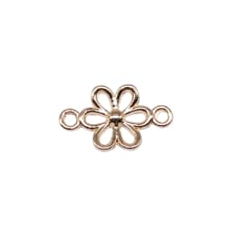 WYSIWYG 40pcs 15x9mm 6 Colors Flower Connector Charms For Jewelry Making DIY Jewelry Findings