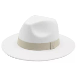 Fedora Hat Women Winter Hats for Women Ribbon Band Men's Hat Wide Brim Classic Beige Wedding Church Bowler New Cap Chapeau Femme