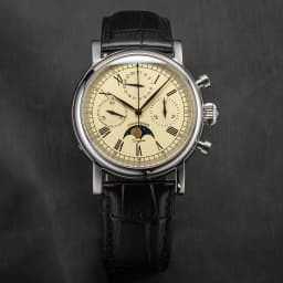 Sugess Pilot Chronograph Mechanical Watches Men Waterproof Original ST1908 Movement Moon Phase Calendar Wristwatch Swanneck 2022