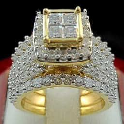 Milangirl Punk Full Zircon Puffed Marine Micro Paved Stone Rings For Men Hip Hop Iced Out Geometry Ring Cool Male Jewelry