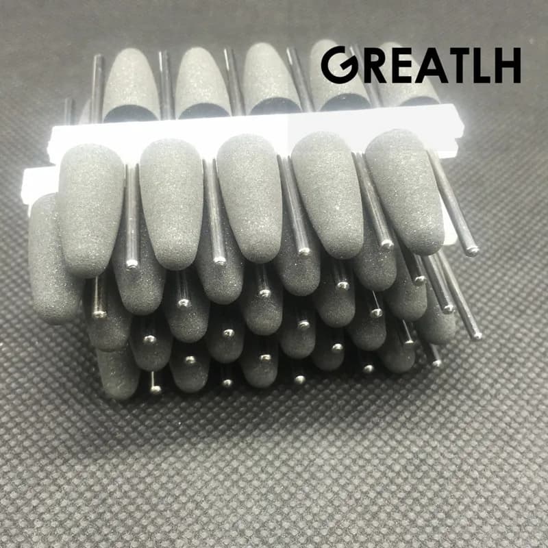 50pcs SILICONE Rubber polishers Diamond polishing Burs 2.35mm