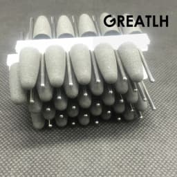 50pcs SILICONE Rubber polishers Diamond polishing Burs 2.35mm