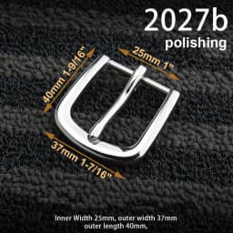 1piece Stainless Steel Belt Buckle Pin Buckle Half Buckle for Leather Craft Waistband Parts DIY Hardware Accessories